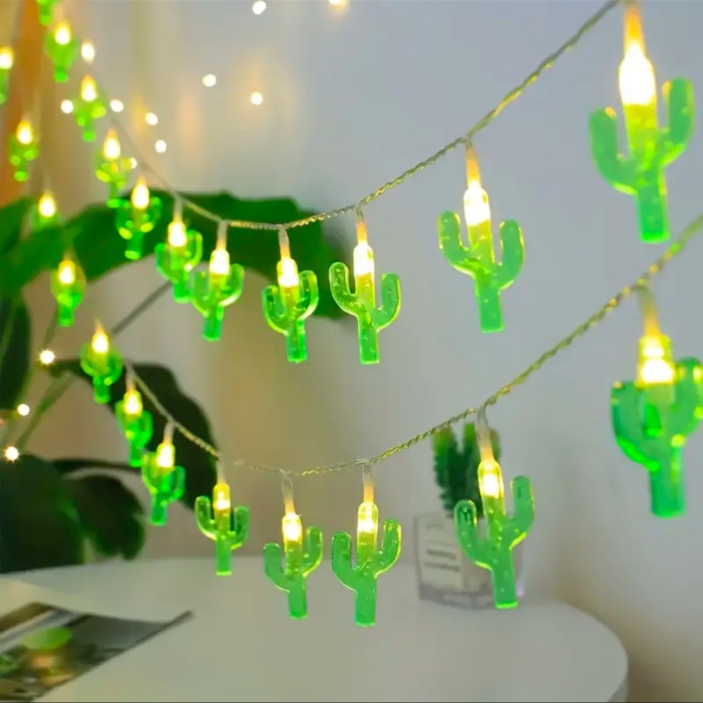 String Lights, Cactus, How Fun, Perfect for Cinco De Mayo, Battery Opera…